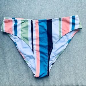 Striped bikini bottoms
